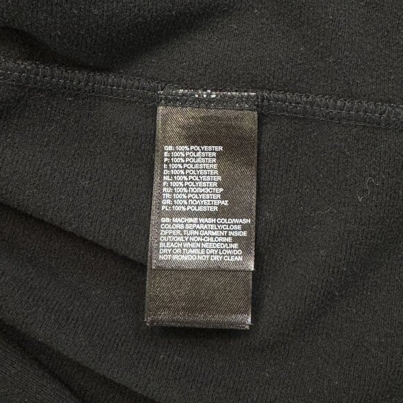 The North Face Mens Black 1/4 Zip Pullover Fleece Lined Jacket Medium Sweatshirt - Picture 7 of 12